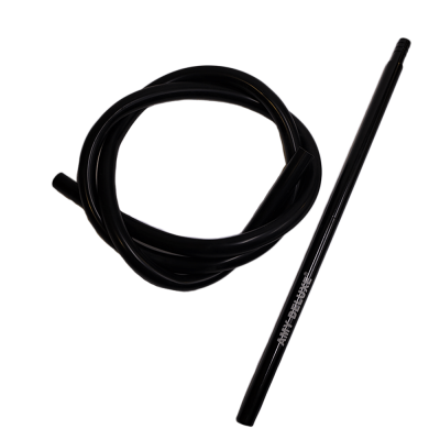 Мундштук для кальяна из алюминия Amy Classic с силиконовым шлангом (Чёрный)