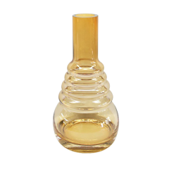 Колба для кальяна Amy Click Yellow Coffee (Кофейная прозрачная)