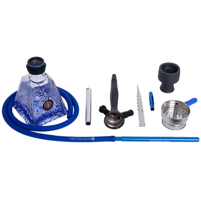 Кальян Amy Deluxe 038 blue (синій, повний комплект)