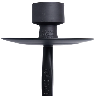 Кальян Amy Deluxe 038 Black (чёрный, полный комплект)