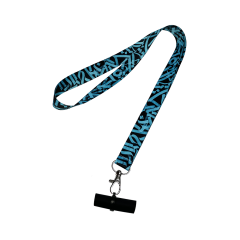 Персональный мундштук силиконовый Personalka Graffiti Blue (Сине-чёрный)