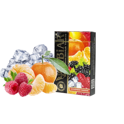 Табак Jibiar Ice Raspberry Tangerine (Малина Мандарин Лёд, 50 г)
