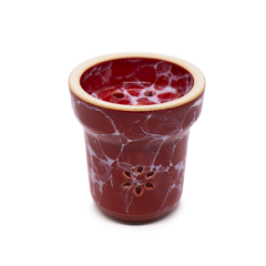 Глиняная чаша Solaris Eva Red White (Белая глазурь)