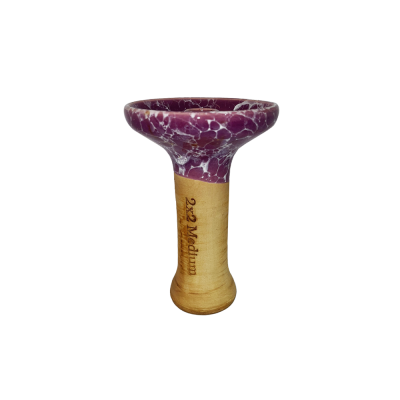 Глиняна чаша 2x2Hookah Medium Purple (Фіолетовий)
