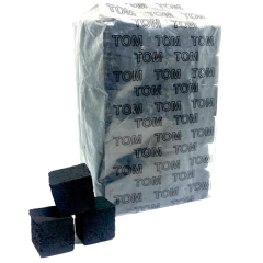 Кокосовый уголь для кальяна Tom Cococha Gold (1 кг, 96 шт, маленький кубик, без коробки)