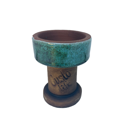 Глиняная чаша Gusto Bowls Rook Сине-зелёный в точку