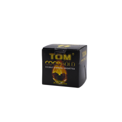 Кокосовый уголь для кальяна Tom Cococha Gold (0,11 кг, 8 шт, р25, без коробки)