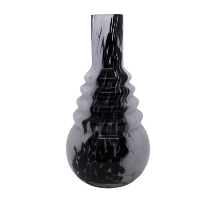 Колба для кальяна Amy чёрный, белый (без крепления) (Чёрный, белый)