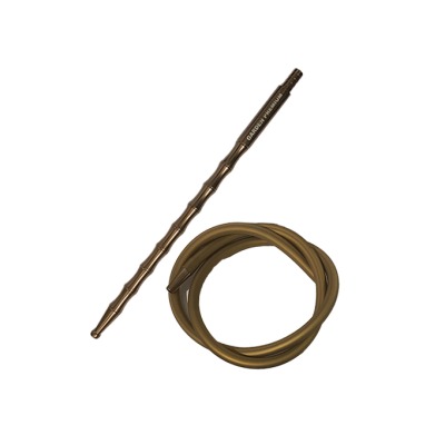 Мундштук для кальяна из алюминия Garden Gold с Силиконовым Шлангом (Золотой)