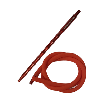 Мундштук для кальяна из алюминия Garden Red с Силиконовым Шлангом (красный)