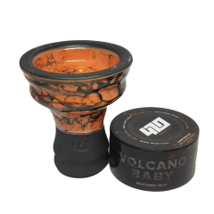 Глиняная чаша 420 (оранжевая) + табак Volcano Baby (25 г)