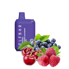 Elf Bar LB5000 Blueberry Raspberry Cherry (Черника Малина Вишня) Одноразовый POD