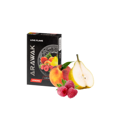 Табак Arawak Strong Love Flame (Персик груша малина, 40 г)
