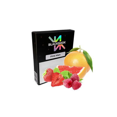 Табак BlackSmok Pink Man (Грейпфрут Малина Клубника, 100 г)