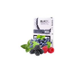 Табак Black&White W33 Berries with mint (ягоды мята, 40 г)