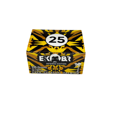 Кокосовый уголь для кальяна Eskobar (0,33 кг, 24 шт, р25)