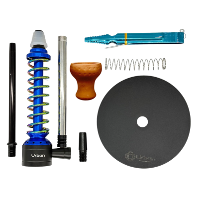 Кальян Urban Ion Blue (синий, полный комплект)