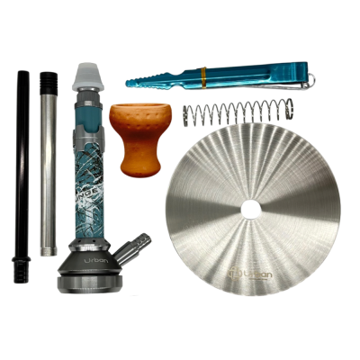 Кальян Urban LZ Light Blue (голубой, полный комплект)