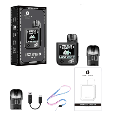 Lost Vape Ursa Baby 2 900 Pop Blue Time Gear (Бирюзовый, с картриджем) Многоразовый POD