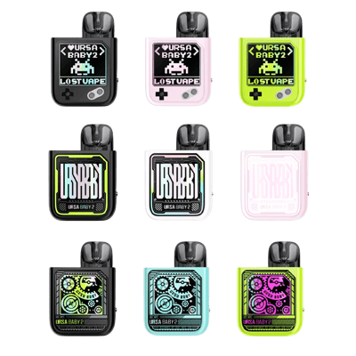 Lost Vape Ursa Baby 2 900 Pop Green x Time Gear (Зелёный, с картриджем) Многоразовый POD
