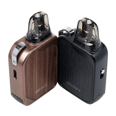 Lost Vape Ursa Baby 3 Pod 900 Oak Wood (Темно-коричневый, с картриджем) Многоразовый POD