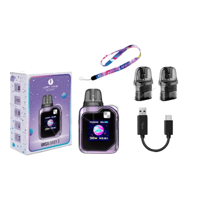 Lost Vape Ursa Baby 3 Pro 1300 Moonsteel Violet (Фіолетовий, з картриджем) Багаторазовий POD Lost Vape Ursa Baby 3 Pro 1300 Moonsteel Violet (Фіолетовий, з картриджем) Багаторазовий POD