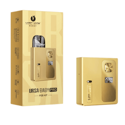 Lost Vape Ursa Baby Pro Pod Kit 900 Gunmetal Espresso (Серый) Многоразовый POD
