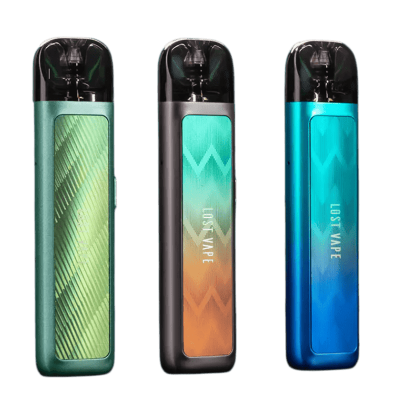 Lost Vape Ursa Nano 800 SS Carbon Fiber (Металік Карбон, з картриджем) Багаторазовий POD