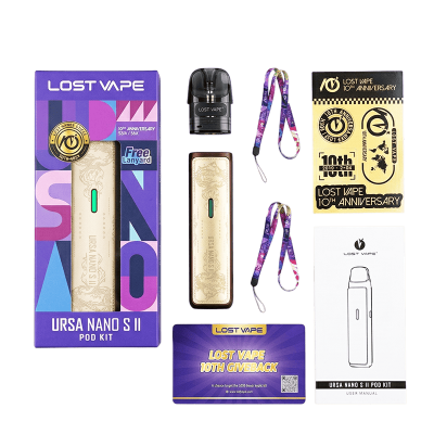 Lost Vape Ursa Nano S 2 Pod Kit 1000 Grey Neverfall (Серый, с картриджем) Многоразовый POD