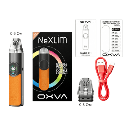 OXVA NEXLIM 1500 Dark Brown (Коричневый, с картриджем) Многоразовый POD