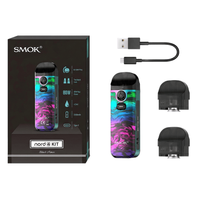 Smok Nord 4 2000 Blue (Синій, з картриджем) Багаторазовий POD