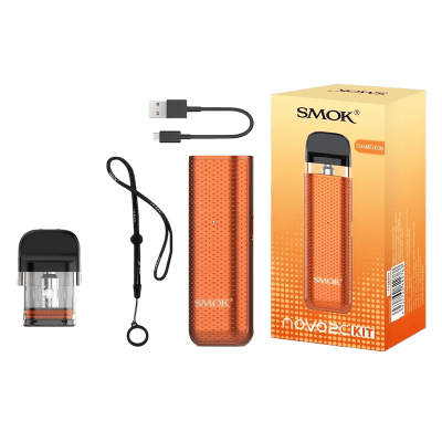 Smok Novo 2C 800 Orange (Помаранчевий, з картриджем) Багаторазовий POD