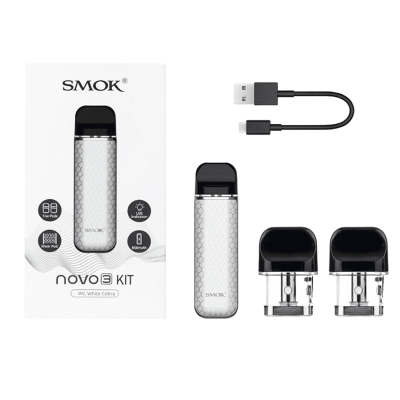 Smok Novo 3 800 Blue Carbon Fiber (Синий карбон, с картриджем) Многоразовый POD