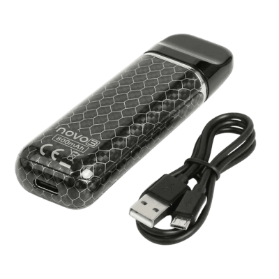 Smok Novo 3 800 Blue Carbon Fiber (Синий карбон, с картриджем) Многоразовый POD