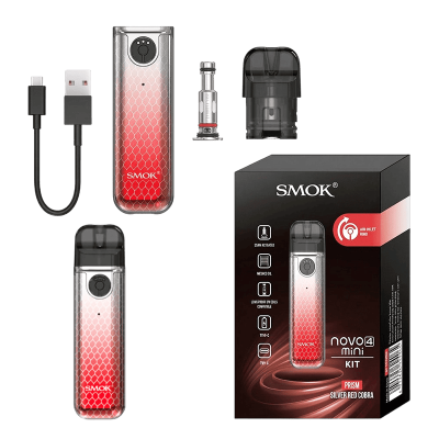 Smok Novo 4 Mini 900 7-color Cobra (Цветной градиент, с картриджем) Многоразовый POD