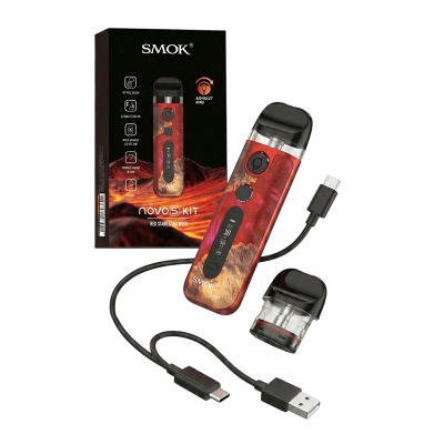 Smok Novo 5 900 Silver Black Cobra (Серебристо-Чёрный, с картриджем) Многоразовый POD