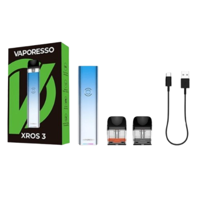 Vaporesso XROS 3 Kit 1000 Icy Silver (Металлик, с картриджем) Многоразовый POD