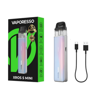 Vaporesso XROS 5 mini 1500 Cool Black (Чёрный с узором, с картриджем) Многоразовый POD Vaporesso XROS 5 mini 1500 Cool Black (Чёрный с узором, с картриджем) Многоразовый POD