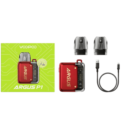 Voopoo Argus P1 Kit 800 Gun Metal (Сірий, з картриджем) Багаторазовий POD