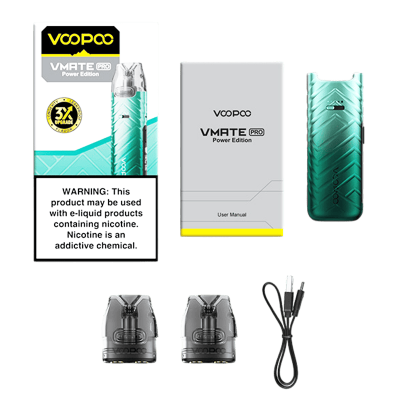 Voopoo VMATE PRO Power Edition 900 Armor Blue (Сине-голубой, с картриджем) Многоразовый POD