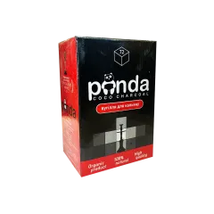 Кокосовый уголь для кальяна Panda Black (1 кг, 72 шт, р25)