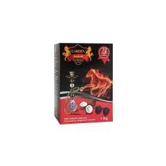 Кокосовый уголь для кальяна Garden большой кубик (1 кг, 72 шт, р25)