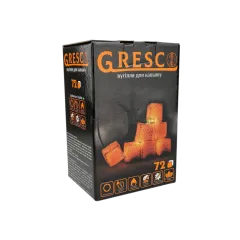 Ореховый уголь для кальяна Gresco (1 кг, 72 шт, р25)