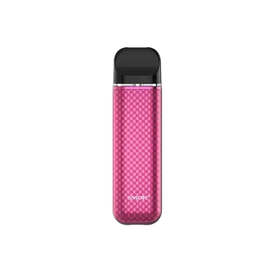 Smok Novo 3 800 Purple Red Carbon Fiber (Фиолетово-Красный, с картриджем) Многоразовый POD