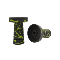 Глиняна чаша Gusto Bowls Harmony Black Glaze Green (зелене поливання)