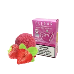 Elf Bar Pi9000 Strawberry ice cream (Суниця Морозиво) Одноразовий POD Elf Bar Pi9000 Strawberry ice cream (Суниця Морозиво) Одноразовий POD