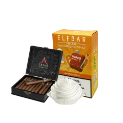 Elf Bar Pi9000 Cream tobacco (Табак Сливки) Одноразовый POD