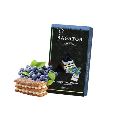 Кальянна чайна суміш Bagator Hookah Tea Blueberry Millefeuille (Чорничний Мільфей, 50 г)