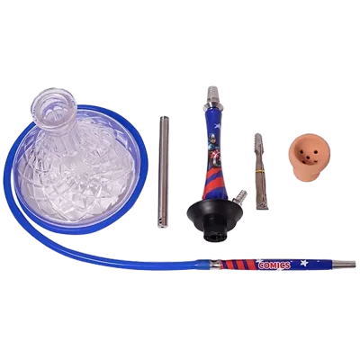 Кальян Yahya Union Captain America (синій, повний комплект)