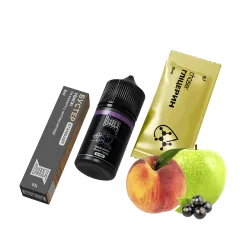 Набор для самозамеса Chaser Black Blackcurrant Peach Apple Ultra (Смородина Персик Яблоко, 50 мг, 30 мл)